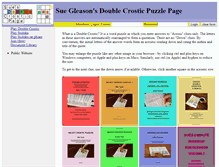 Tablet Screenshot of doublecrostic.com